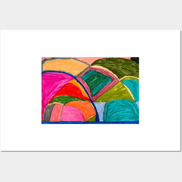 Colourful Abstract Rock Art Wall Art by PodmenikArt